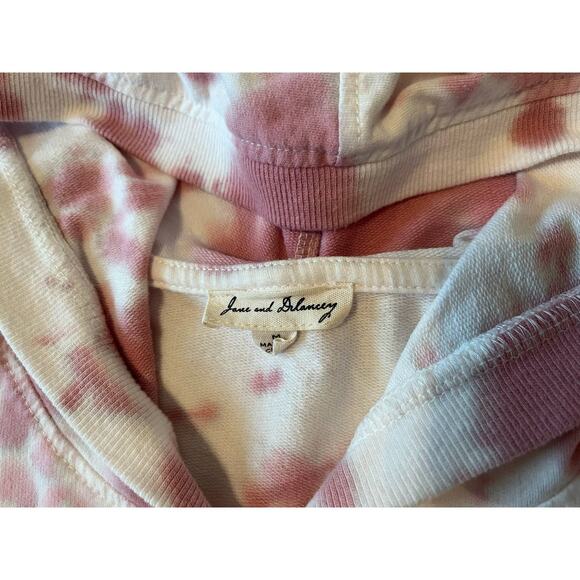Jane and Delancey Pink Tie Dye Hoodie Sweater - Size M - Picture 3 of 5